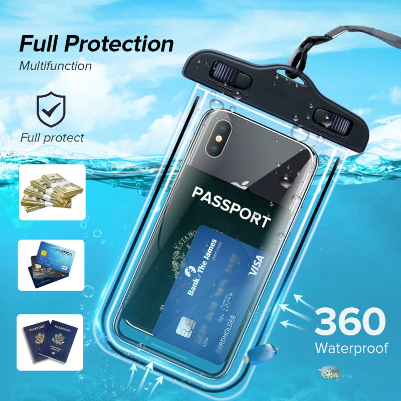 Babizone™ Housse Étanche pour Téléphone | Protection Universelle Waterproof Jusqu’à 30M