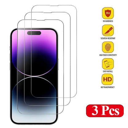 Babizone™ Verre Trempé Haute Protection | Film Protecteur d’Écran pour iPhone 11, 12, 13, 14, 15 & 16 Pro/Pro Max